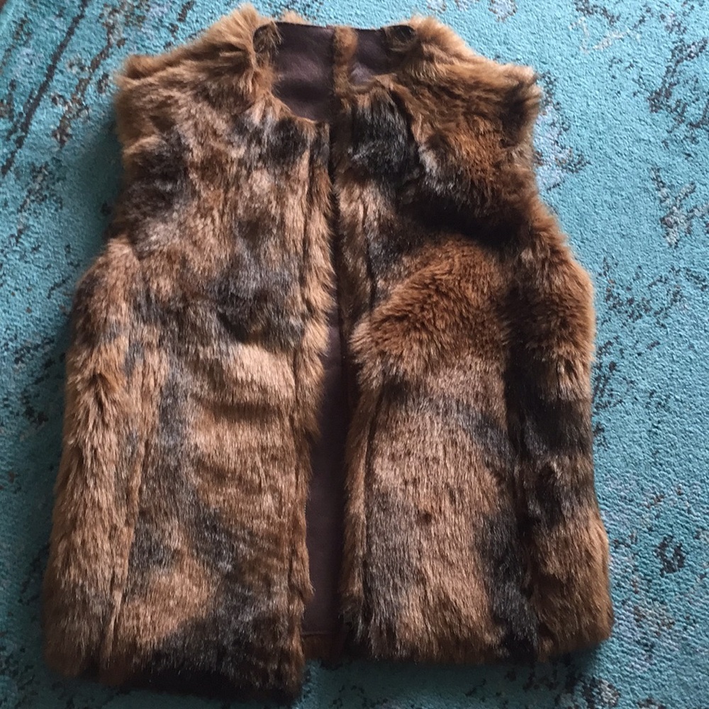 Faux fur vest